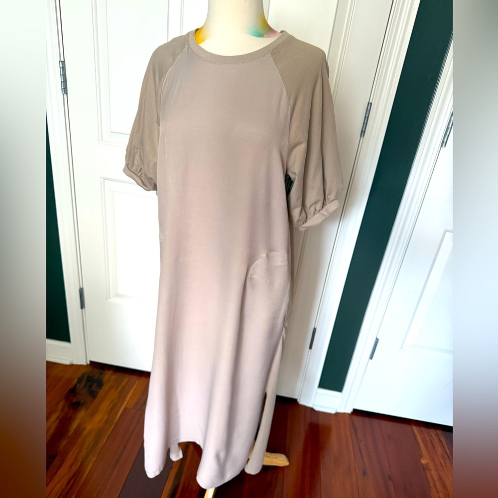 Nordstrom Beige Midi Dress with Pockets